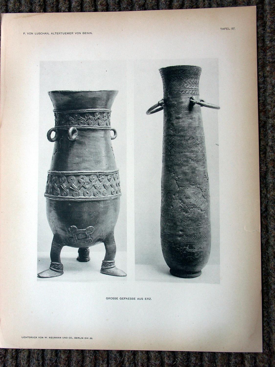 zz-lusc19,tafel 087 benin nigeria,eisen-gefäss